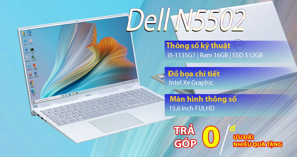 Dell Inspiron 5502 i5-1135G7 8GB SSD 512GB 15,6'' FHD