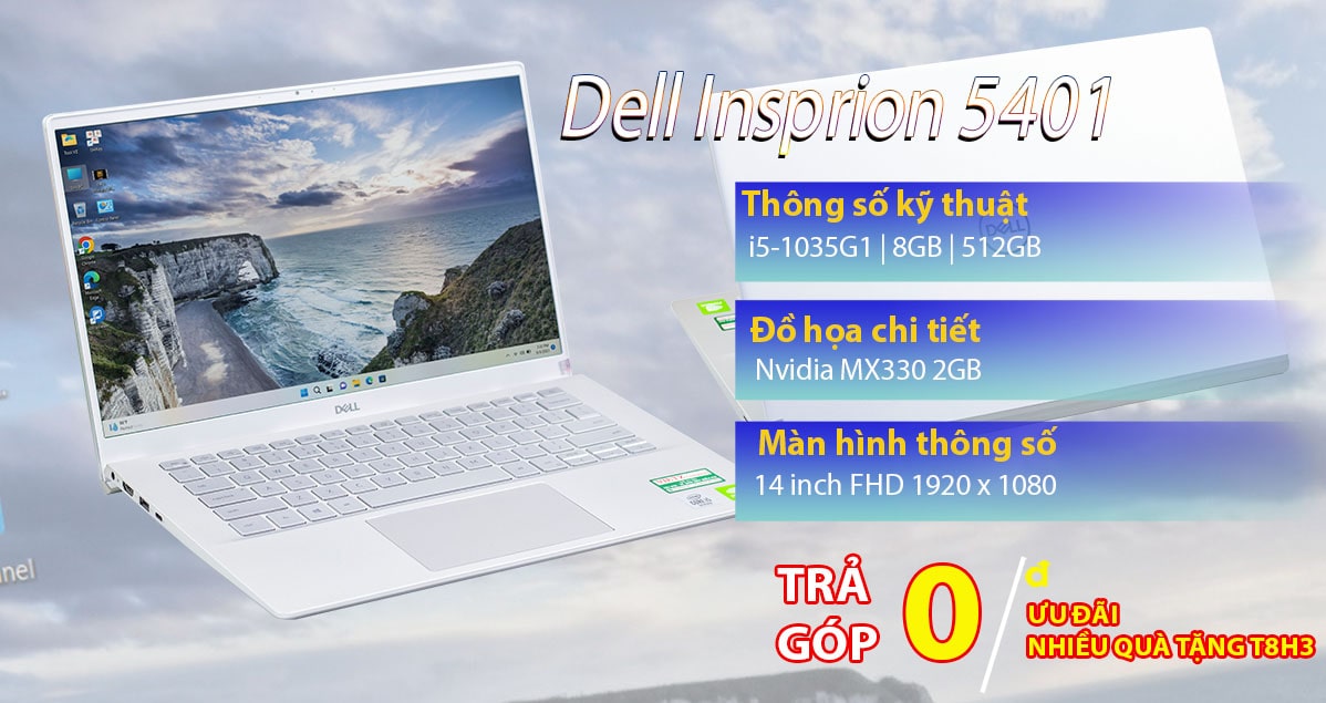 Dell Insprion 5401 i5-1035G1 8GB 512GB 14